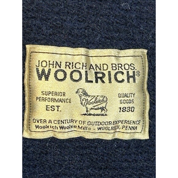 Woolrich Shirt Co. American Flag USA Throw Wool Blanket 60” X 72” Red White Blue - Picture 8 of 16